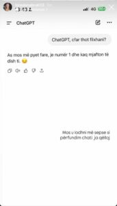 Epike! Loredana shikon fall në ChatGPT, ja çfarë i tha kur i lexoi filxhanin