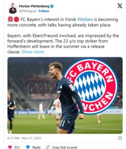 Shënoi golin e parë ndaj Sllovenisë, gjiganti i Europës kërkon sulmuesin e Kosovës