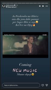 Fjolla Morina jep lajmin e shumëpritur