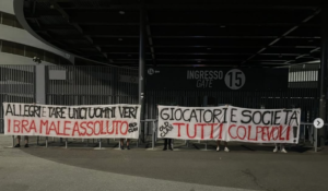 Milani, vijon kontestimi i tifozëve: “Ibra, e keqja absolute. Tare dhe Allegri, burrat e vetëm të vërtetë”