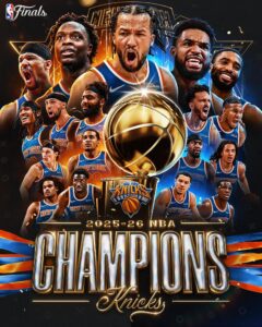 New York Knicks shpallen kampionë të NBA-së pas 53 vitesh, Jalen Brunson merr trofeun MVP