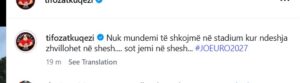 Tifozat Kuq e Zi “braktisin” Kombëtaren dhe dalin në shesh përkrah protestuesve