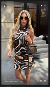 Krejt ‘firmato’, Adelina Tahiri shfaqet me një look luksoz
