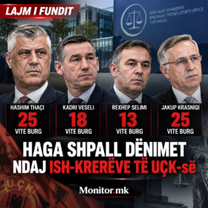 Haga shpall dënimet ndaj ish-krerëve të UÇK-së: Thaçi dhe Krasniqi me nga 25 vite burg