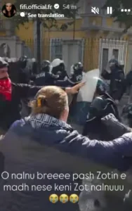 “O nalnu, pashë Zotin e madh”, Fifi del me një thirrje